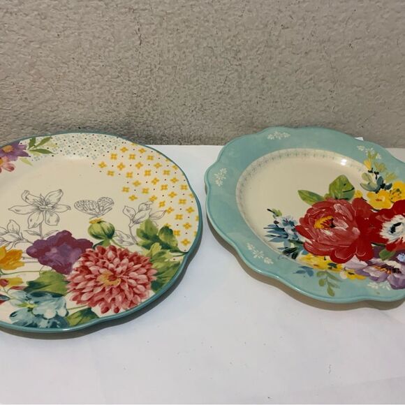 NWT The Pioneer Woman Blooming Bouquet Set of 2 dinner Plates A5 - Picture 2 of 6
